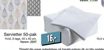 Harald Nyborg Servietter 50-pak tilbud