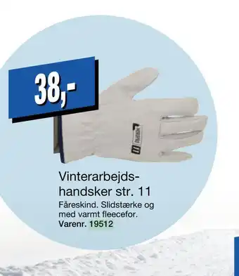 Vinterarbejds handsker str. 11