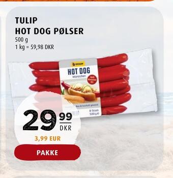 Scandinavian Park Tulip hot dog pølser tilbud