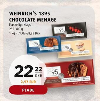 Weinrich's 1895 chocolate menage