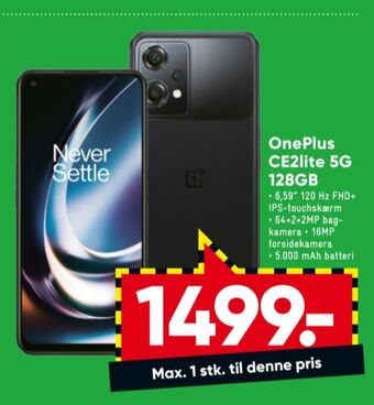 Bilka Oneplus nord ce 2 lite mobiltelefon tilbud