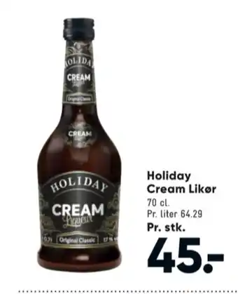 Bilka Cream liqueur likør tilbud