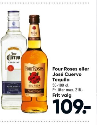 Bilka Four roses whisky tilbud