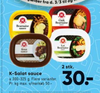Bilka K-salat sauce flydende tilbud