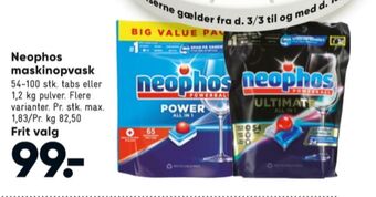 Bilka Neophos maskinopvask-pulver tilbud