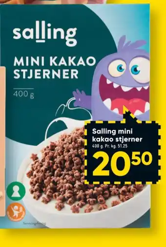 Bilka Mini kakao stjerner morgenmadsprodukt tilbud