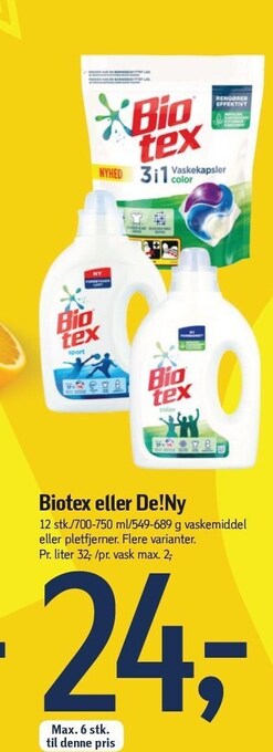 Føtex Biotex eller de!ny tilbud