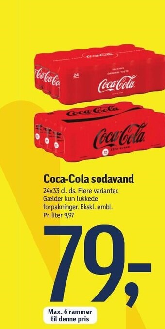 Føtex Coca-cola sodavand tilbud