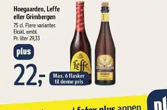Føtex Hoegaarden, leffe eller grimbergen tilbud