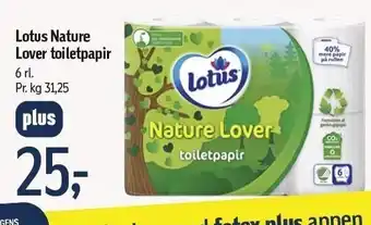 Føtex Lotus nature lover toiletpapir tilbud