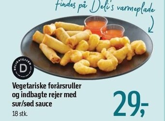 Føtex Vegetariske forårsruller og indbagte rejer med sur/sød sauce tilbud