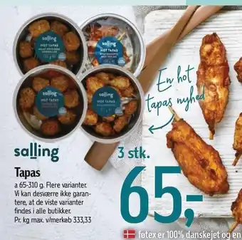 Føtex Tapas - 3 stk. tilbud