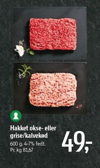 Føtex Hakket okse- eller grise/kalvekød tilbud