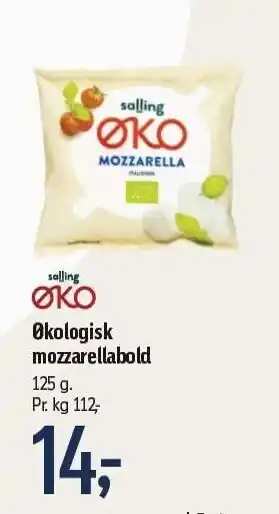 Føtex Salling øko økologisk mozzarellabold tilbud