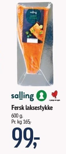 Føtex Salling fersk laksestykke tilbud