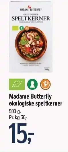 Madame butterfly økologiske speltkerner