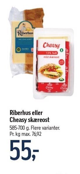 Føtex Riberhus eller cheasy skæreost tilbud