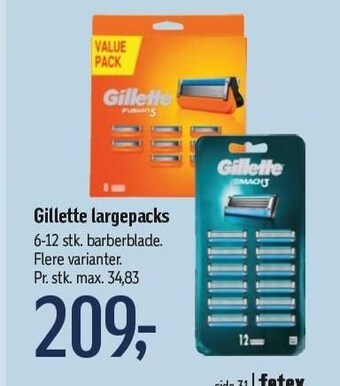 Føtex Gillette largepacks tilbud