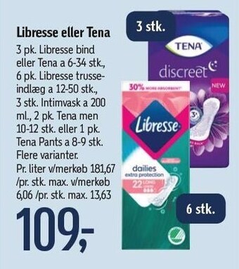 Føtex Libresse eller tena tilbud