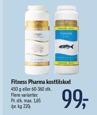 Føtex Fitness pharma kosttilskud tilbud