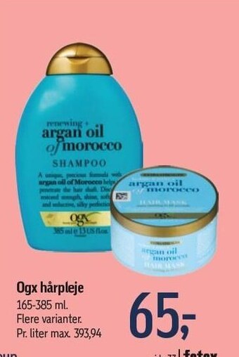 Føtex Ogx hårpleje tilbud