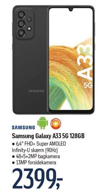 Føtex Samsung galaxy a33 5g 128gb tilbud