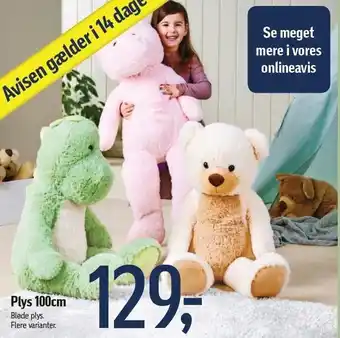 Føtex Plys 100cm tilbud