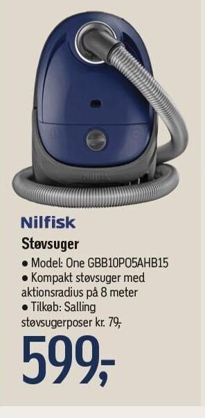 Føtex Nilfisk støvsuger tilbud