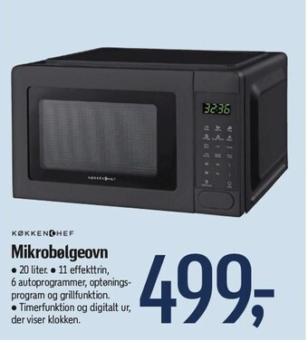 Føtex Køkkenchef mikrobølgeovn tilbud