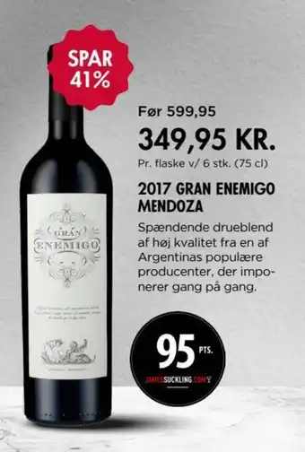 MENY 2017 Gran Enemigo Mendoza tilbud