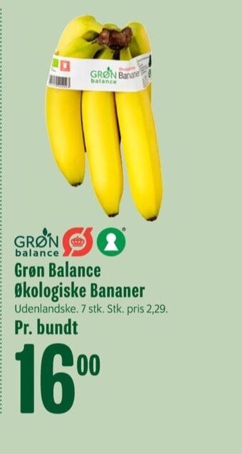 Min Købmand Grøn balance bananer tilbud