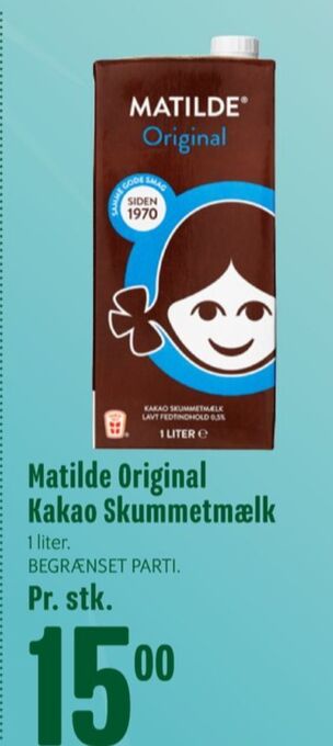 Min Købmand Matilde kakaoskummetmælk tilbud