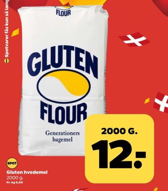 Netto Gluten flour hvedemel tilbud