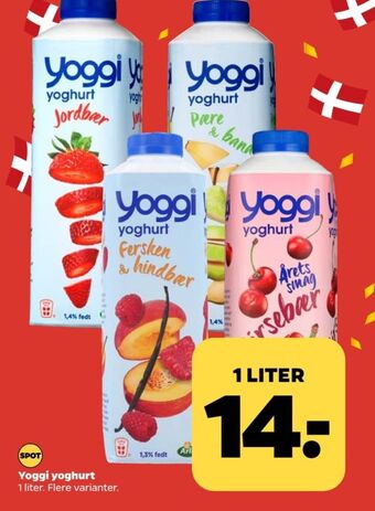 Netto Yoggi yoghurt kirsebær tilbud