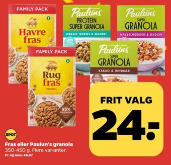 Havrefras morgenmadsprodukt