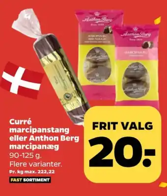 Netto Curré marcipanbrød tilbud