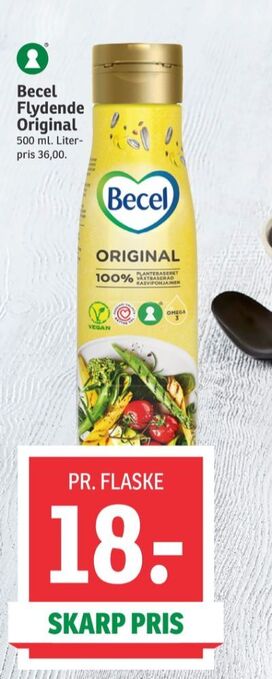 SPAR Becel margarine - flydende original tilbud