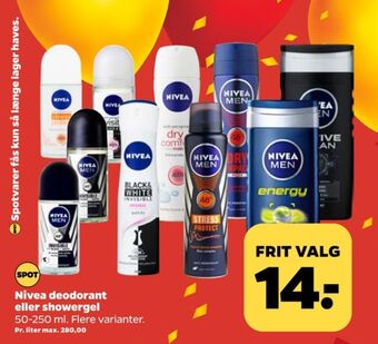 Netto Nivea deo roll-on tilbud