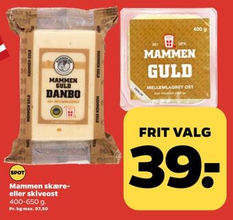 Netto Mammen skæreost danbo mellemlagret tilbud