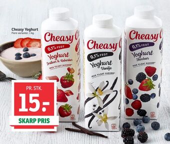 SPAR Cheasy yoghurt skovbær tilbud