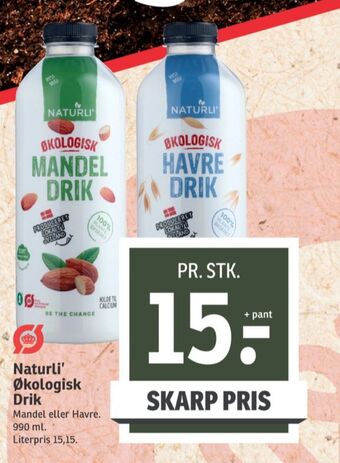 SPAR Naturli' mandeldrik tilbud