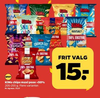 Netto Kims chips tilbud