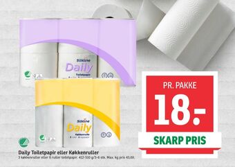 SPAR Daily toiletpapir tilbud