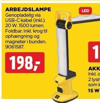jem & fix Arbejdslampe tilbud