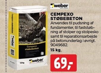 jem & fix Cempexo støbebeton tilbud