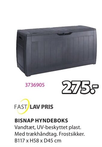 JYSK Bisnap Hyndeboks tilbud