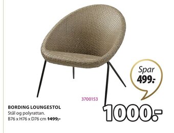 JYSK Bording Loungestol tilbud