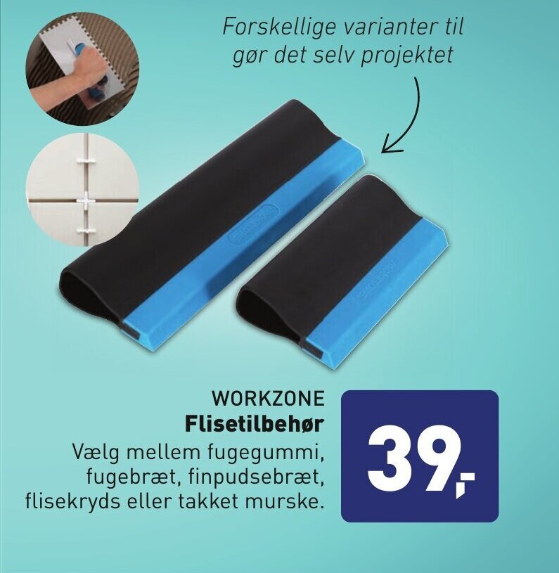 Workzone Flisetilbehør tilbud hos ALDI
