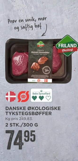 Danske Økologiske Tykstegsbøffer
