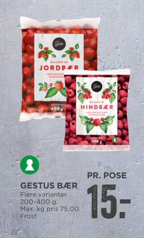 Gestus Bær tilbud hos MENY